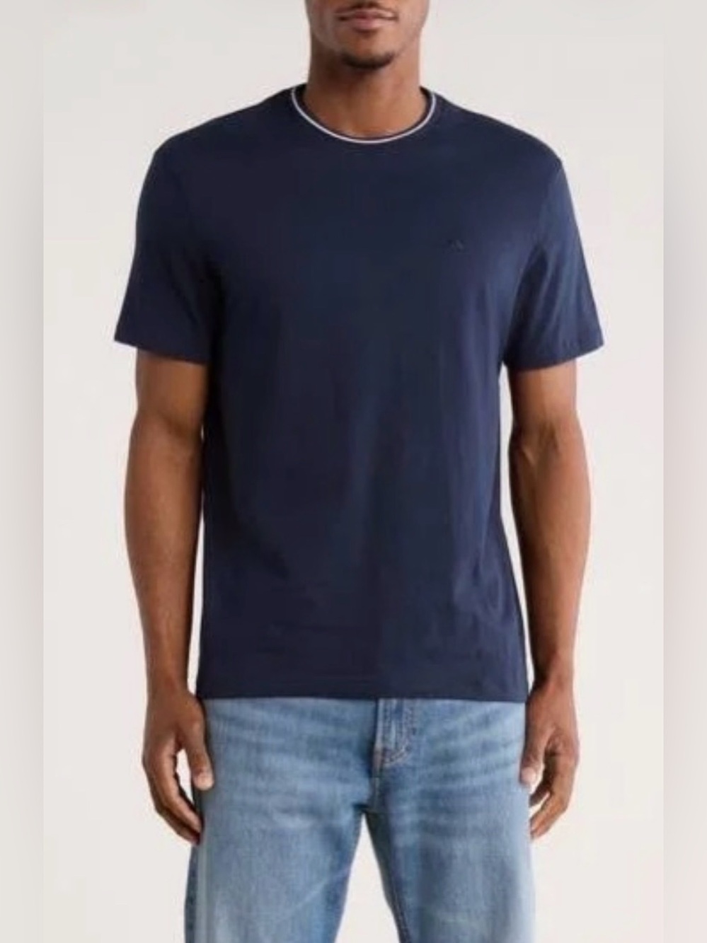 Calvin Klein Men’s Crewneck Jersey T-Shirt - Dark Sapphire - Medium